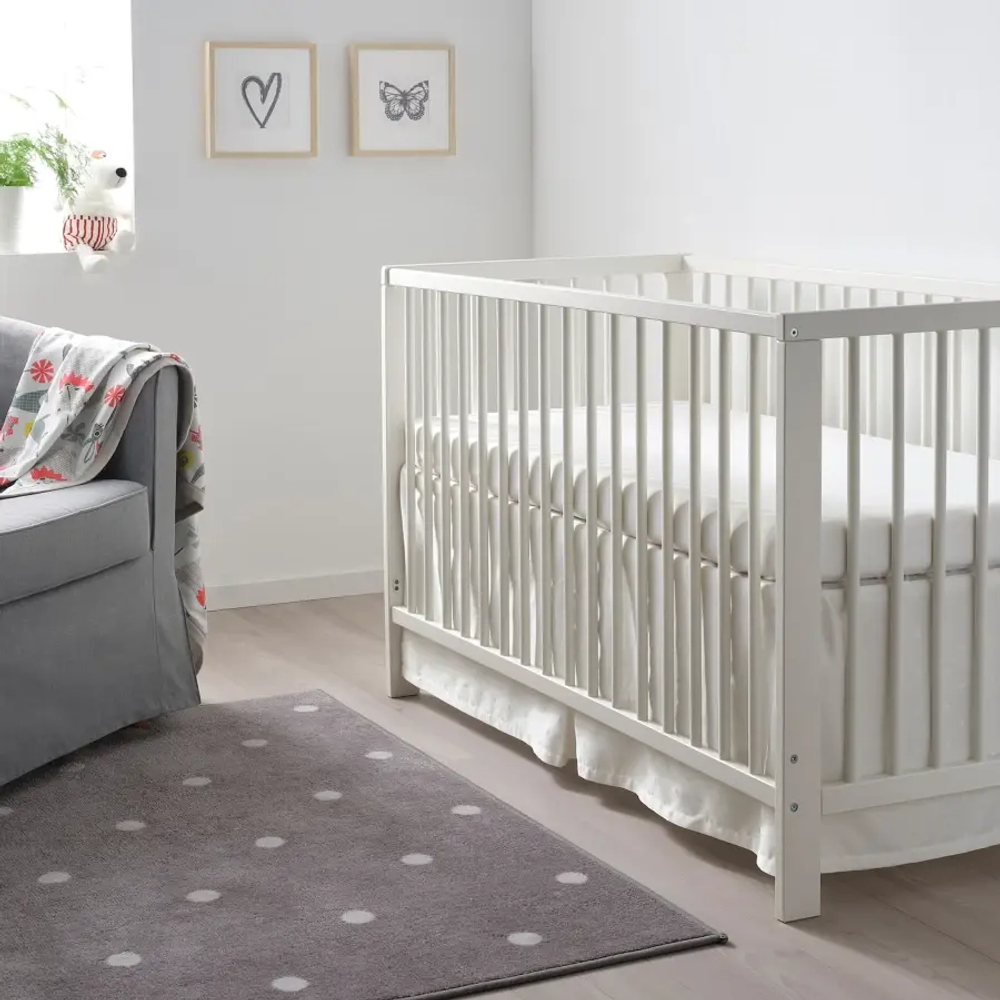 Кровать для новорожденных - IKEA GULLIVER, 60x120 см, белый, ГУЛЛИВЕР ИКЕА