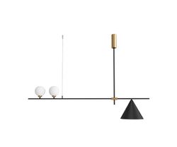 Kink Light 07620-2+1,19 Люстра Пулл черный G4+ E27 48W