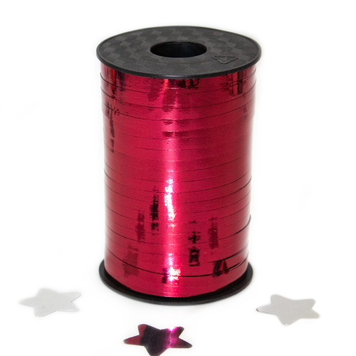 Лента для воздушных шаров Бургундия металлик 250 м