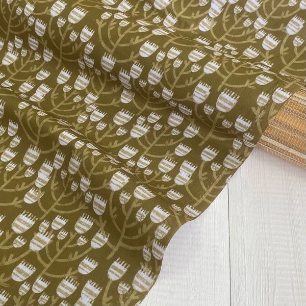 ПОЛНОЧНЫЕ ЦВЕТЫ #3, отрез 55*65 см 100% хлопок Handmade Fabrics 3