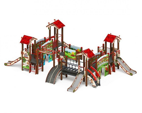 Детский игровой комплекс В гостях у сказки ДИК 1.05.01-10.С H=900