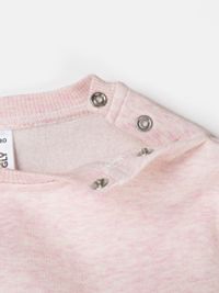 Свитшот с рюшей "Клубничный коктейль" утепленный 0+