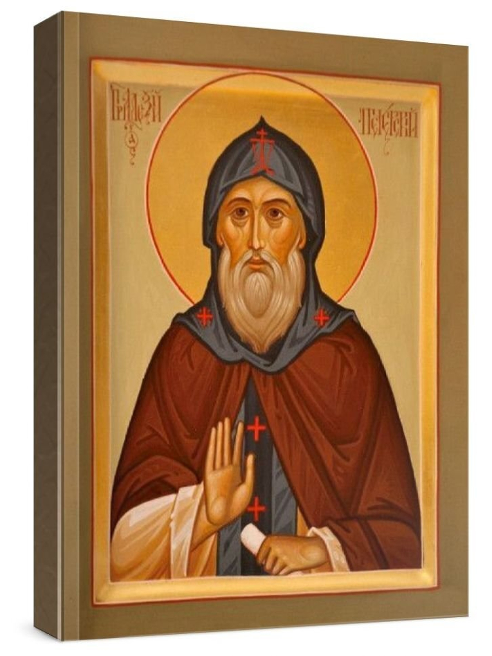 Алексий Печерский (рукописная икона)