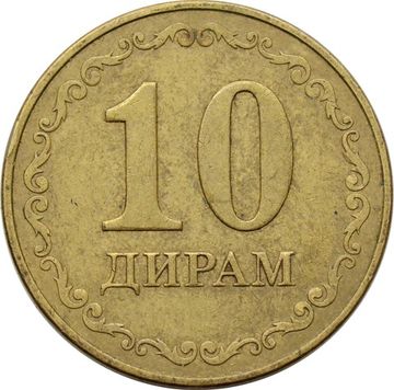 10 дирамов 2020 Таджикистан