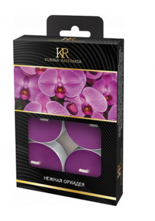 Свеча чайная ароматизированная 6шт/уп Нежная орхидея