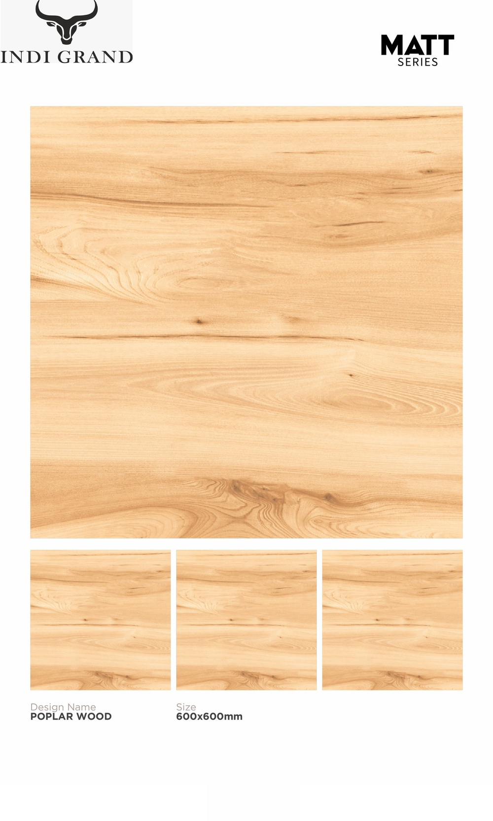 Керамогранит matt 60х60 poplar wood