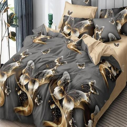 Комплект постельного белья "П37. F-76012", поплин, 100% хлопок, Россия.