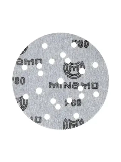 150мм P80 10шт. Шлифовальный абразивный круг для шлифовки под липучку Minamo Heavy Duty PF