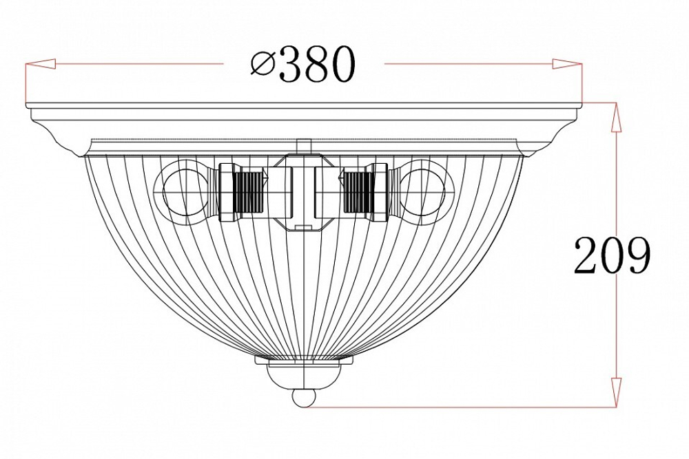 Накладной светильник Freya Planum FR2913-CL-02-BZ