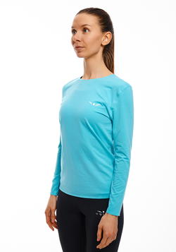 ЛОНГСЛИВ УТЕПЛЕННЫЙ ЖЕНСКИЙ WARM LONG SLEEVES TEE | SKY BLUE