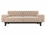 Диван прямой Мюнхен Люкс, Бежевый, Велюр, 109120