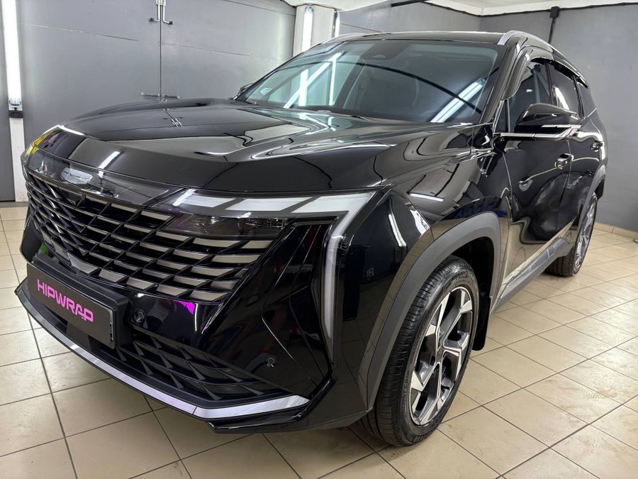 Процесс оклейки GEELY в полиуретановую пленку CARBINS PPF G190 💪 антигравийная защита кузова #geely
