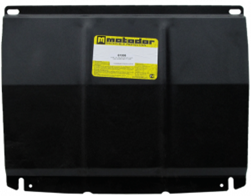 Усиленная защита Motodor картера двигателя, переднего дифференциала. 2 мм, сталь. для Mitsubishi Pajero IV 2012-2020,Mitsubishi Pajero IV 2006-2012 арт.61306