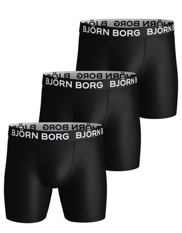 Мужские спортивные боксеры Björn Borg Sports Microfiber 3P - black