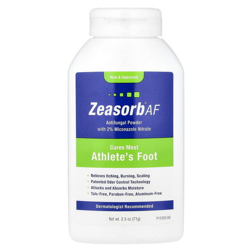 Zeasorb, AF, противогрибковый порошок с 2% нитратом микроназола, 71 г (2,5 унции)