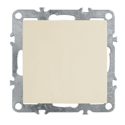 Выключатель 1-клавишный (механизм), STEKKER, PSW10-9103-02, 250В, 10А, серия Эрна, слоновая кость 39322