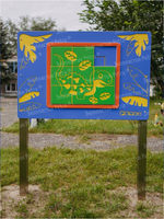 Уличный игровой развивающий модуль Пятнашки