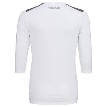 Женская теннисная футболка с длинным рукавом Head Club 22 Tech 3/4 Shirt W - white/dark blue