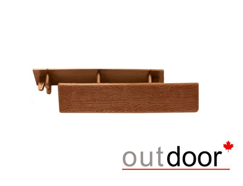 Заглушка торцевая пластиковая Outdoor для доски 115*22 мм дуб