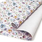 Упаковочная бумага (0,7*1 м) Акварельные лилии, 1 шт.