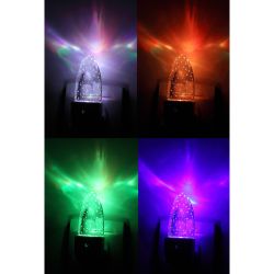 Ночник - светильник светодиодный ЭРА NN-619-LS-W в розетку с датчиком освещенности белый