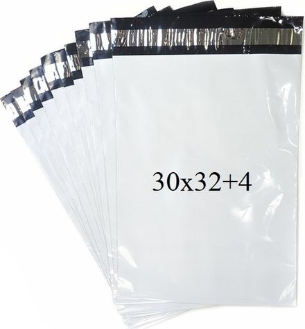 Курьерские пакеты 30х32+4см, 50мкм (50/500шт)