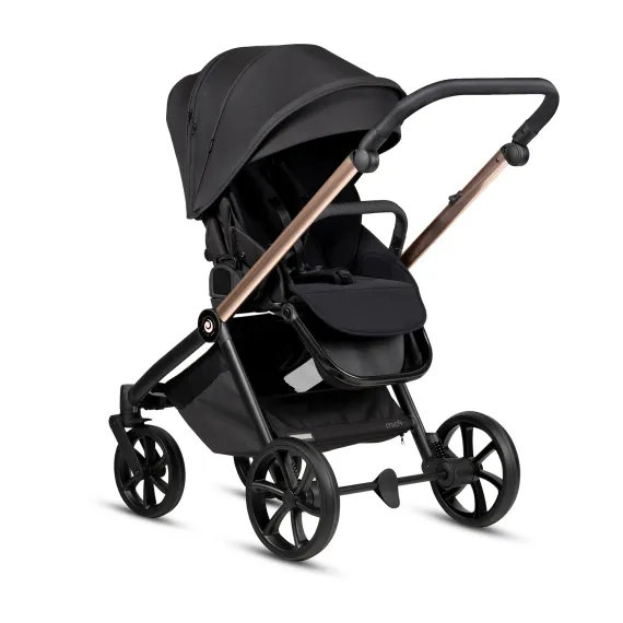 Коляска 2 в 1 Tutis Mio 3+ Black Edition Rose Gold