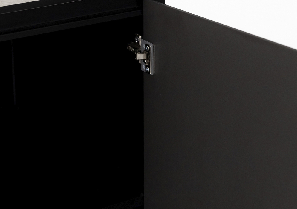 Шкаф напольный Lounge D-12, 40 см, черный/серый каспий