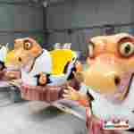 Большая катальная горка «Полет Дино», 6 кабин 12 мест, 22×18×3,5 м