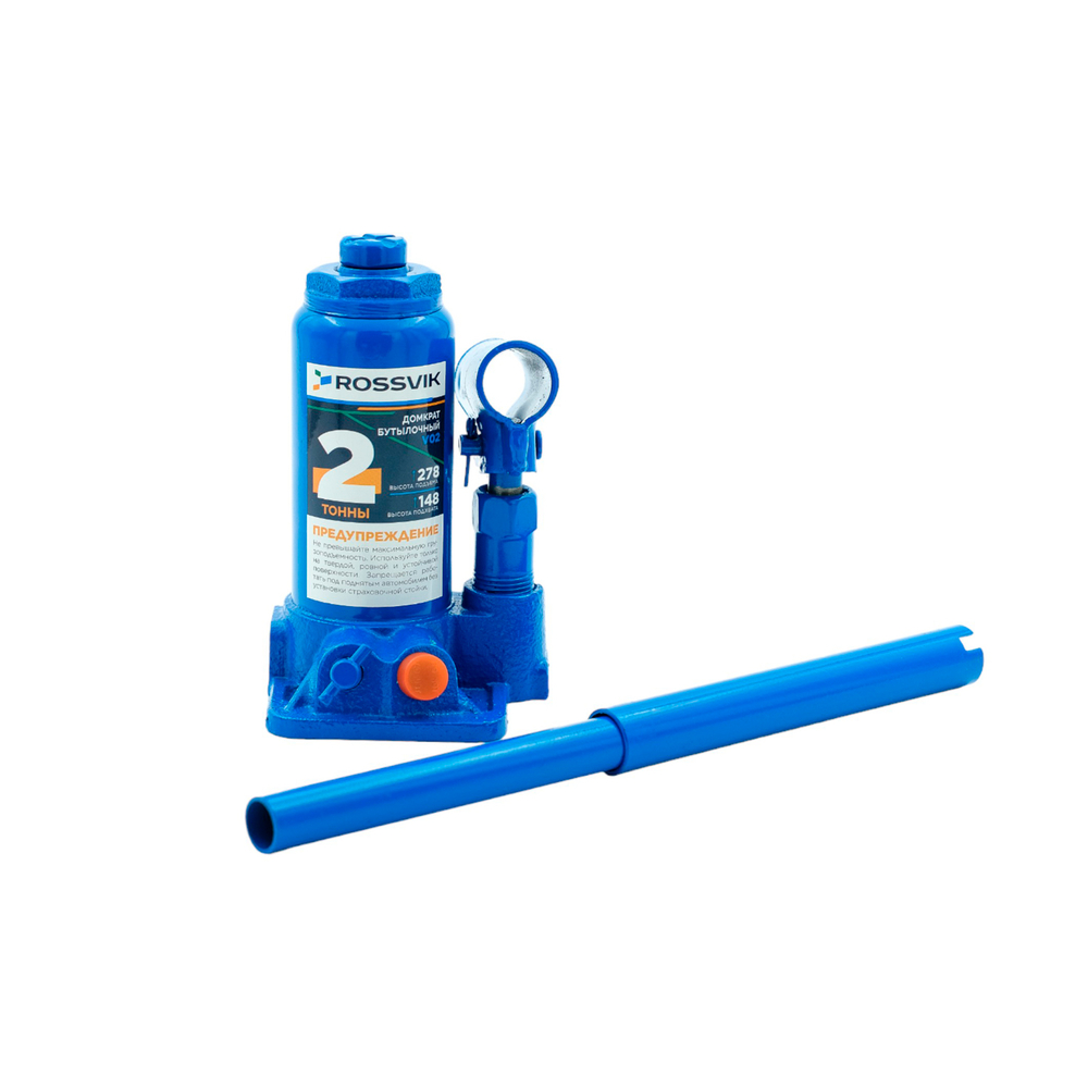 Домкрат бутылочный ROSSVIK V02, г/п 2,0т