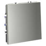 Проходной переключатель встраиваемый VOLTUM S70 одноклавишный 10А, (сталь)