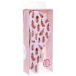 Расческа массажная компактная «ЭКЛЕР», микс 4 дизайна, 18*7,5см (PVC коробка)