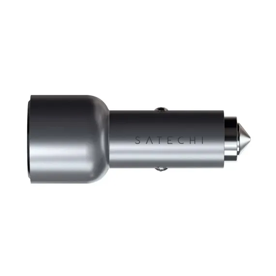 Satechi Dual USB-C Car Charger 40W Space Grey