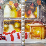 Шар новогодний 12шт 5см, цвет шампань, пластик