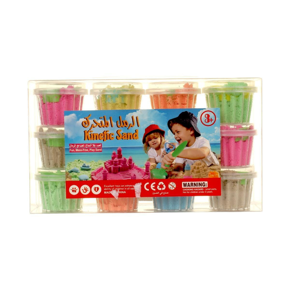 Песок набор пироженки 12 цв, C-42213