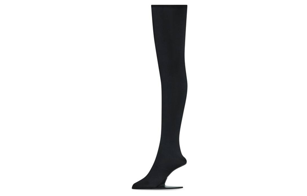Balenciaga Stage Knee High Boots 11cm Women"s Black