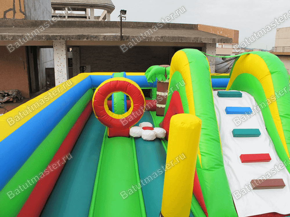 Надувной батут "Гусеничка"