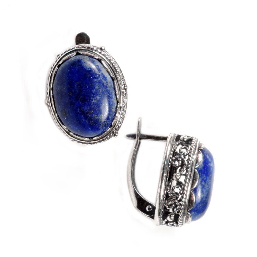 Серьги "Ориентал" лазурит