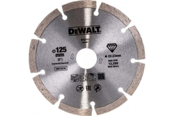 Диск алмазный сегментированный для УШМ универсальный DEWALT DT 3711, (125х22,2 мм), серый
