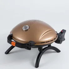 Портативный газовый гриль O-Grill 900MT bicolor black-gold + адаптер А, 1 горелка