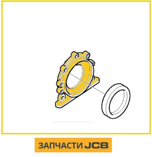 Корпус сальника двигателя JCB 02/801644