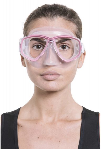 Набор для снорклинга Cressi Perla Box (Маска Perla + Трубка Mexico + Бокс) розовый