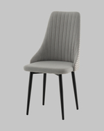 Стул Касаденика велюр серый, спинка гобелен лошадки