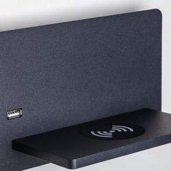 808557 Бра MURO 4,5W+3W LED 360LM+240LM ЧЕРНЫЙ 3000K