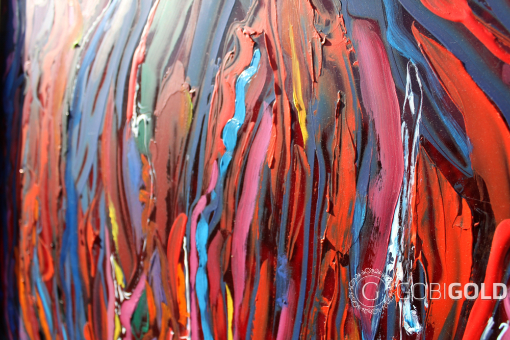 Картина ручной работы "НАДЕЖДА" (абстракция) - 2-х сторонняя