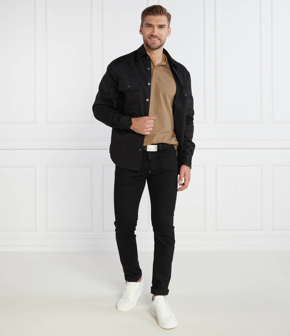 Поло Parlay 147 BOSS BLACK - коричневый(50467113)