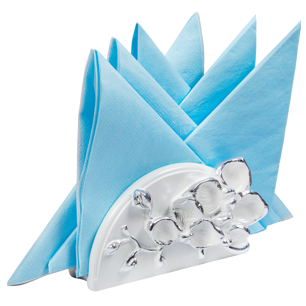 Сувенир Салфетница Орхидея Мильтония Сильвер