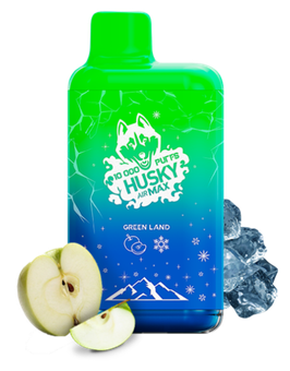 HUSKY Air Max 10000 - Зеленое яблоко (Green Land)