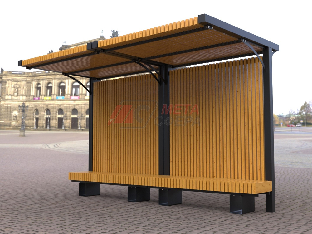 Пергола Греция со скамейкой