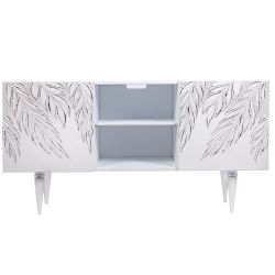 Тумба под ТВ Тропик 117см Классика Айс Сильвер